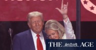 Mourners including US President Donald Trump gather for Charlie Kirk memorial