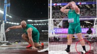 Matt Denny ‘really heartbroken’ after finishing fourth in ‘nightmare’ wet discus final at world championships