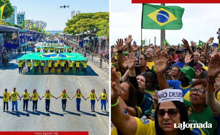 Brasil dividido: Día de la Independencia marcado por desfile oficial y protestas por Bolsonaro