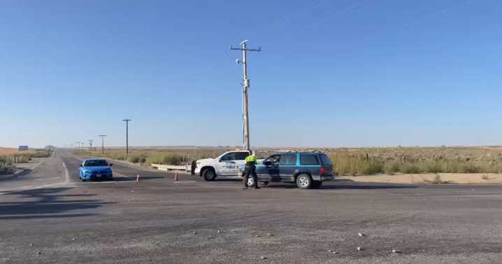 Crash blocks Pleasant Valley Road on Monday morning