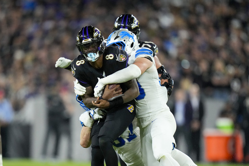 Ravens pushed around, Jackson chased down in humbling 38