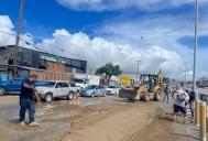 Realizan jornada emergente de bacheo en Santa Rosa