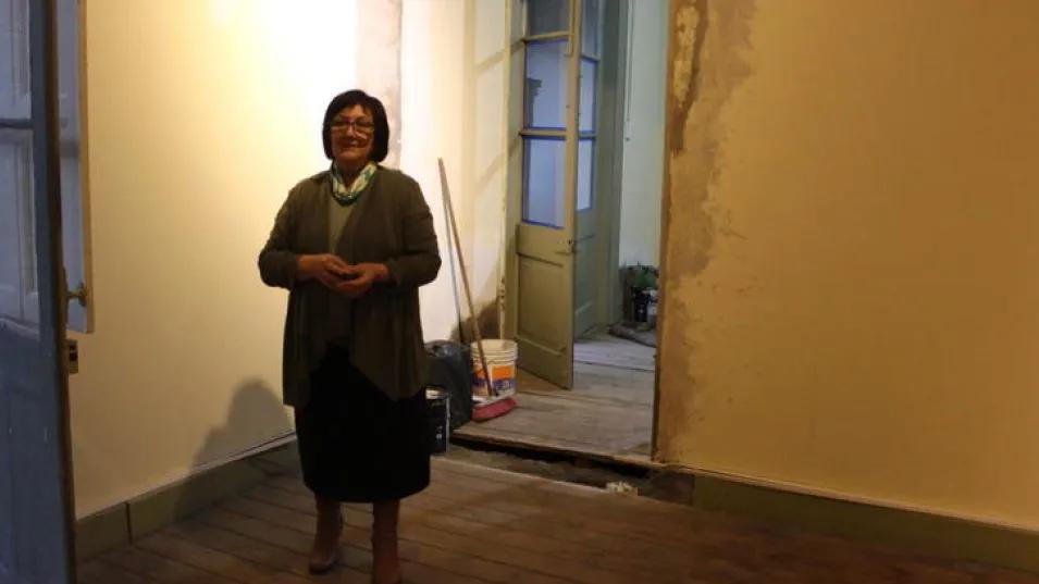 TRABAJANDO PARA LA COMUNIDAD . La Casa Ronco en proceso de puesta en valor
