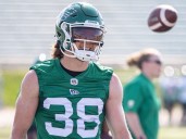 Roughriders' Jayden Dalke makes trip to hospital and back