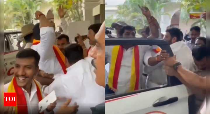 Anti-Hindi showdown in Bengaluru: Protesters storm MHA promotional event attended by 6 MPs; over 40 held
