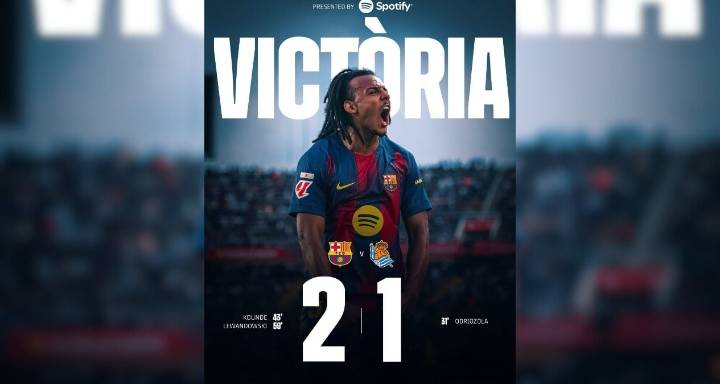 Barcelona toma la cima de LaLiga con remontada frente a Real Sociedad