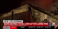 Barn deemed total loss after overnight fire in Hoagland
