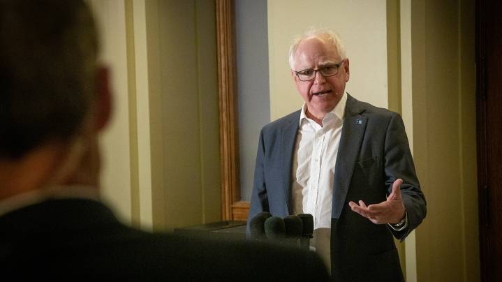 Gov. Tim Walz pitches himself as ‘battle-tested’ leader in bid for third term