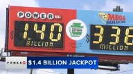 Powerball nears record with $1.4B jackpot for tonight's drawing