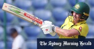 Australian opener Beth Mooney slams 57-ball century in women’s ODI victory over India as records tumble in crazy runfest