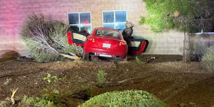 Reno man arrested for DUI after crashing into Public Safety Center