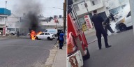 Un auto estaba esperando para cargar GNC y se prendió fuego a metros de una estación de servicio en Santa Fe