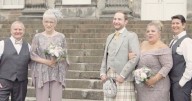 Scots groom goes ahead with dream wedding despite partner being 'no