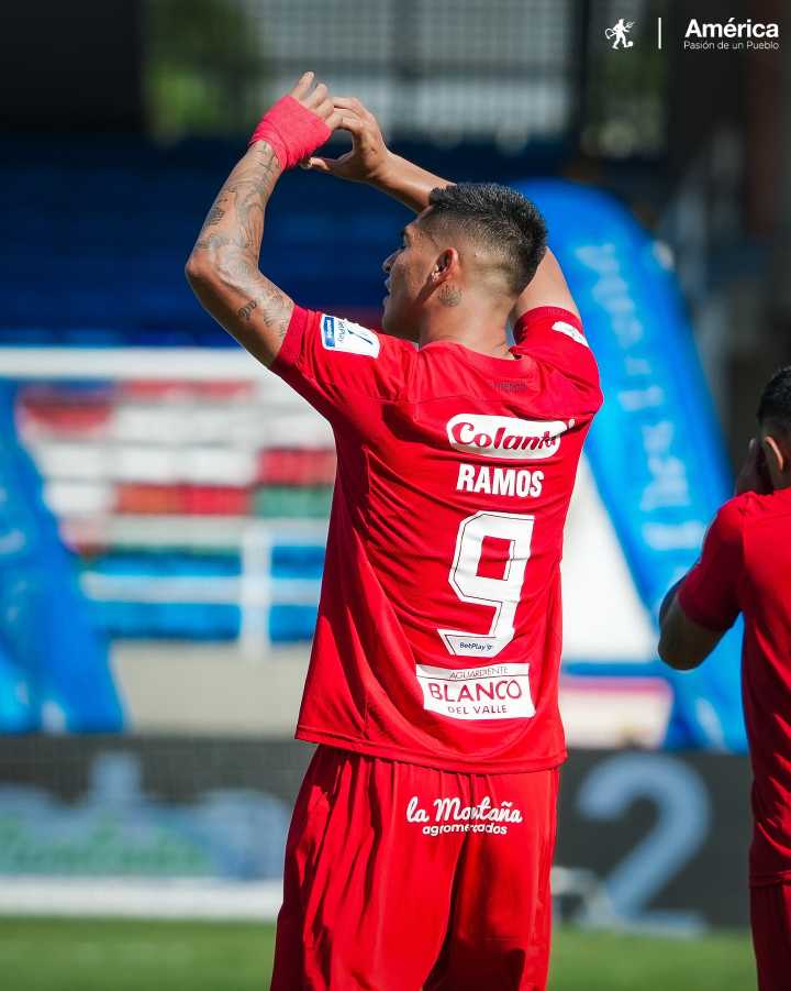 Luis Ramos anotó en empate del America de Cali con Envigado 1