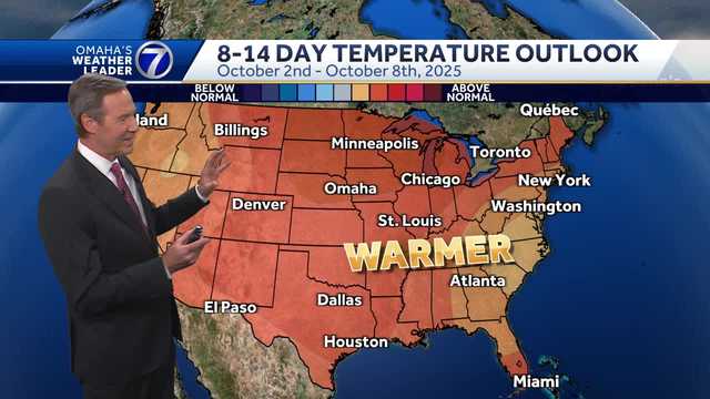 Warmer weather ahead for Omaha