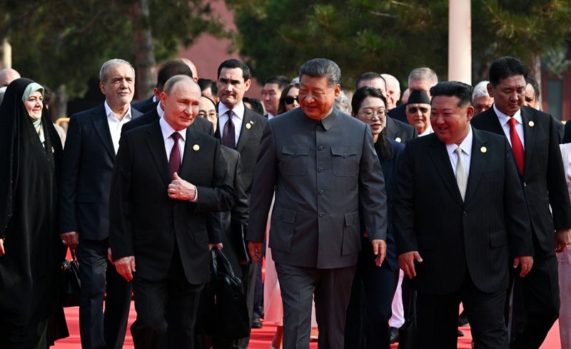 China's Xi projects power at military parade with Putin and Kim