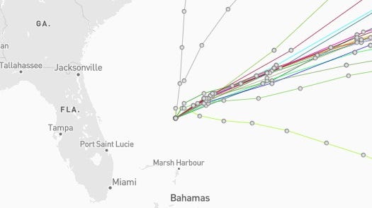 Tropical Storm Imelda spaghetti models, path, location, storm tracker