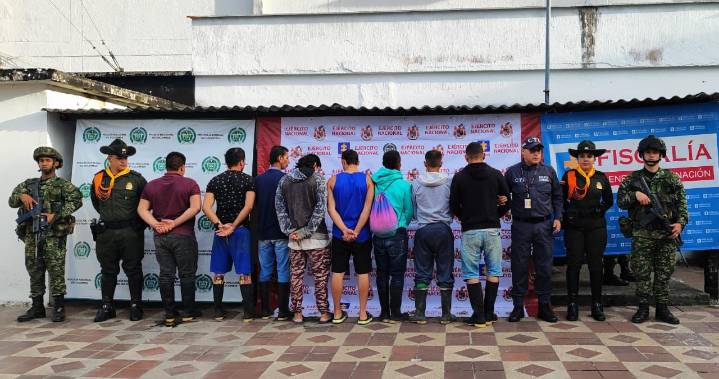 Ocho capturados deja operación conjunta contra la explotación ilícita de yacimientos mineros en Supía, Caldas