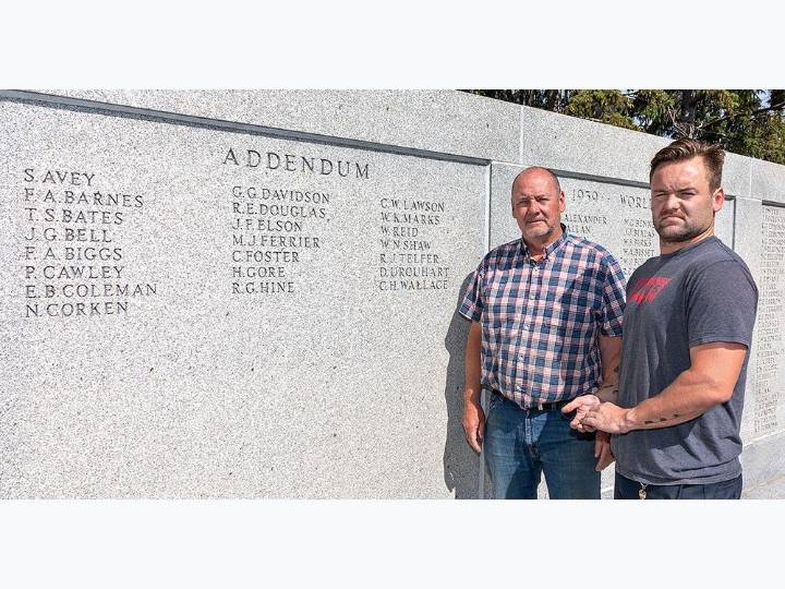 Long-lost names of 23 veterans added to Brant War Memorial