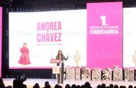 Presenta Andrea Chávez primer informe en la capital