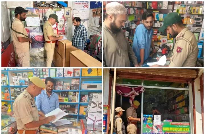 Police conduct inspection of SIM vendors to curb misuse in Budgam
