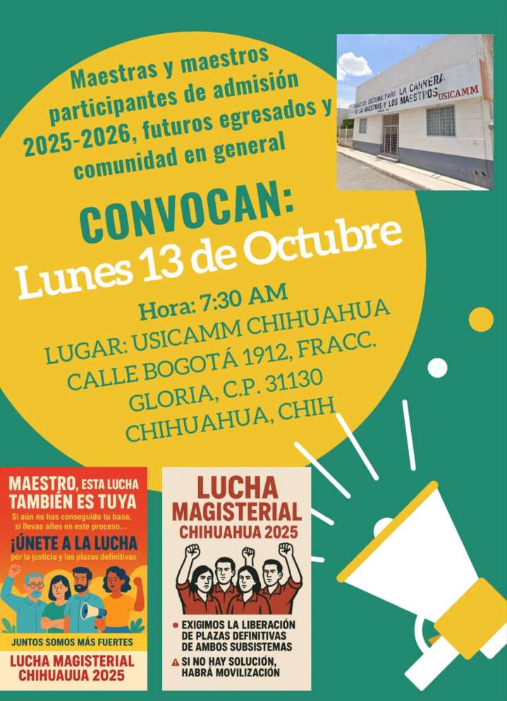 Protestarán en USICAMM denunciando irregularidades en proceso de Admisión 2025-2026; ofertan como temporales vacantes definitivas por falta de presupuesto para basificación