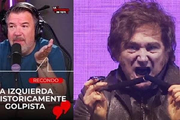 ''La izquierda es históricamente golpista'': los memes de Recondo por su necia defensa a Milei