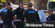 Man shot by police after fire at Brisbane home