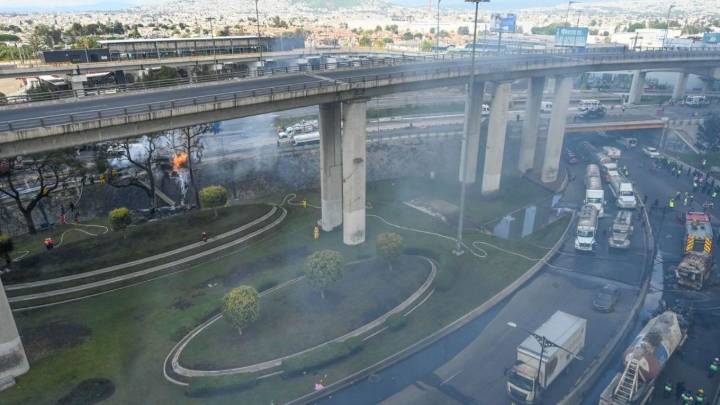 Al menos dos animales sufren quemaduras por la explosión de pipa en el Puente de la Concordia, informa BVA