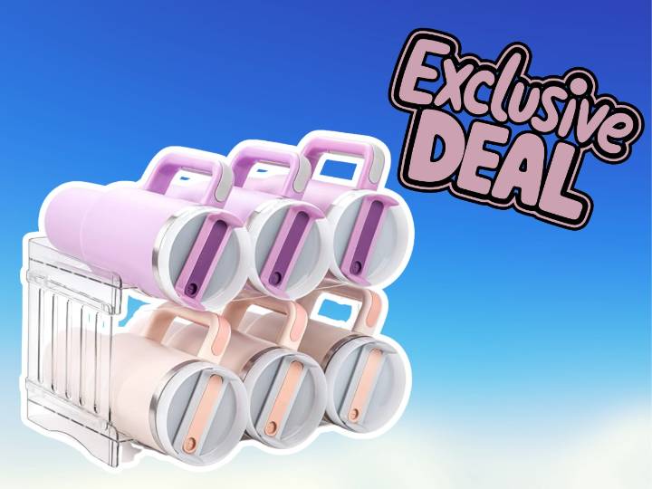 The $20 water bottle organizer you need to wrangle your Stanleys, Owalas & More