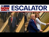 Escalator back in service as Trump leaves UN