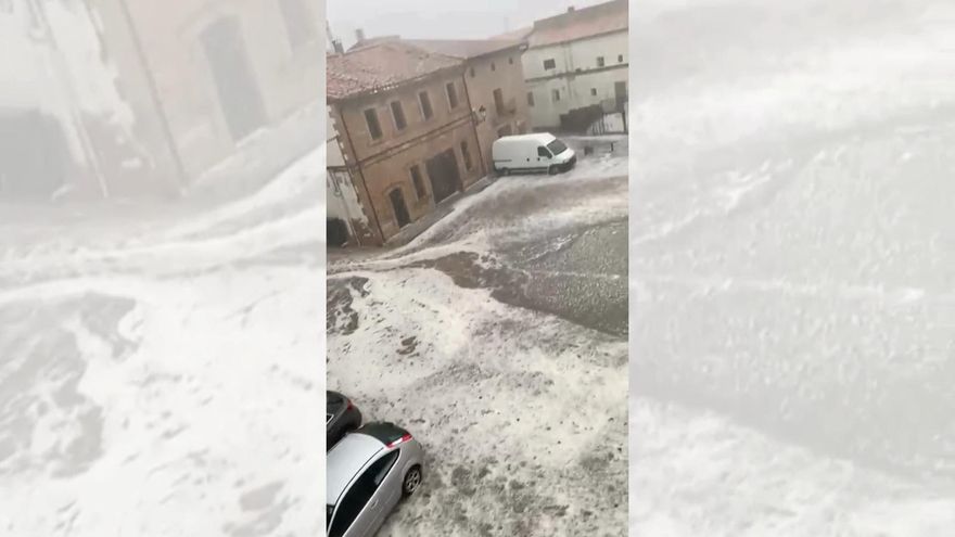 VÍDEO | Espectacular granizada en Castellote