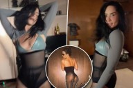 Demi Lovato channels Bianca Censori in fishnets as pants