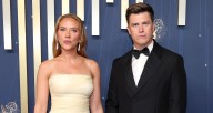 Scarlett Johansson & Husband Colin Jost Make One Stylish Couple at Emmys 2025 | 2025 Emmy Awards, Colin Jost, Emmy Awards, Saturday Night Live, Scarlett Johansson | Just Jared: Celebrity News and Goss