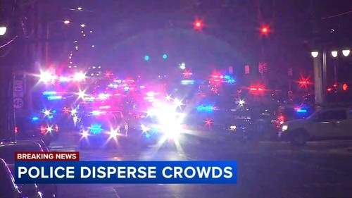 Heavy police presence in Wilmington, Delaware after Hispanic parade ends