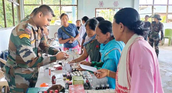 Assam Rifles organises medical camp under Swasth Nari Shashakt Parivar Abhiyan