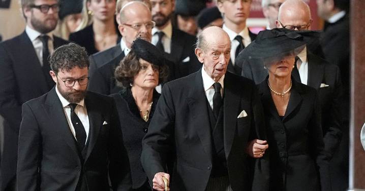 Duchess of Kent's heartbroken family rally around her husband as they say final goodbye