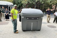 No more trash piles: City to install garbage bins in hundreds of Brooklyn parking spaces
