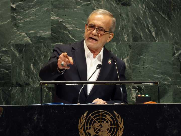 Iran’s president vows to never build a nuclear bomb in his UNGA speech