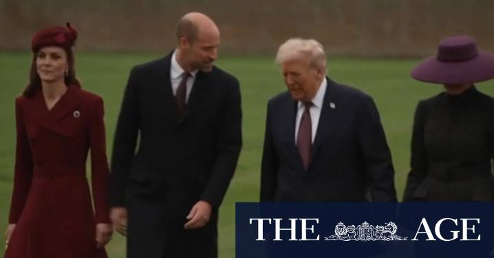 US President Donald Trump begins UK visit