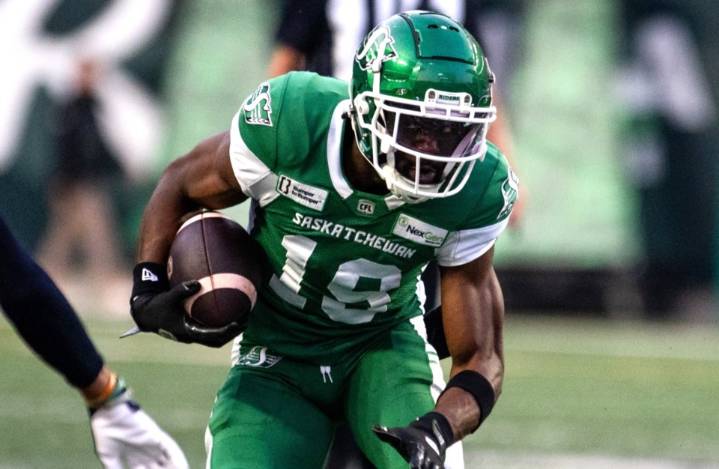 ‘It was a long time coming’: Riders’ Samuel Emilus looks to regain form after missing six CFL games due to injury