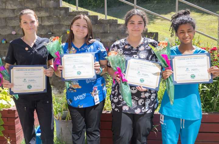 Company news: 4 graduate from Oswego Health paid CNA training