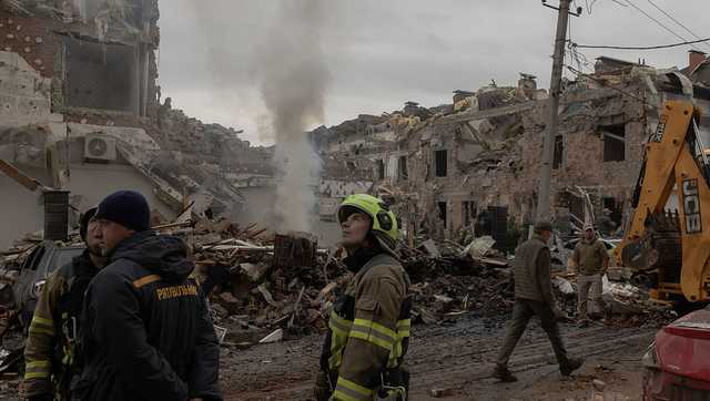 Russian drone and missile attack on Kyiv kills 12
