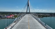 Crews begin painting lines on Gordie Howe International Bridge