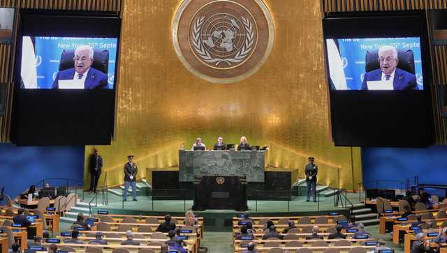 'Palestinians will not leave,' their president tells world leaders at UN in defiant, virtual speech
