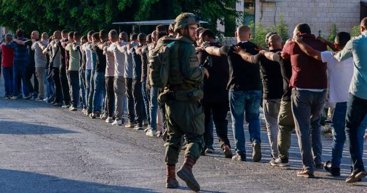 Israel detains dozens of Palestinian men in the West Bank