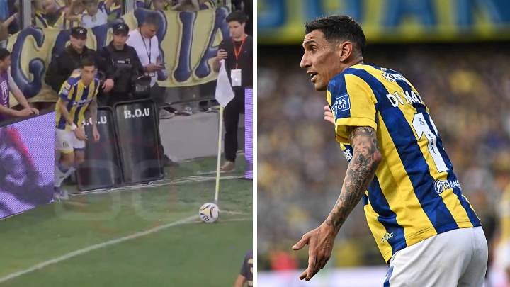 Gol olímpico de Ángel Di María en el Rosario Central vs. Boca Juniors: así fue la pintura