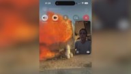 FaceTime call captures moment California home erupts in flames