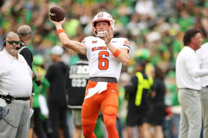 No. 6 Oregon routs Oklahoma State 69-3 for Cowboys' biggest loss under Gundy