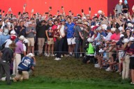 Bethpage crowd jeers Europeans then heads early for the exits amid a US Ryder Cup drubbing